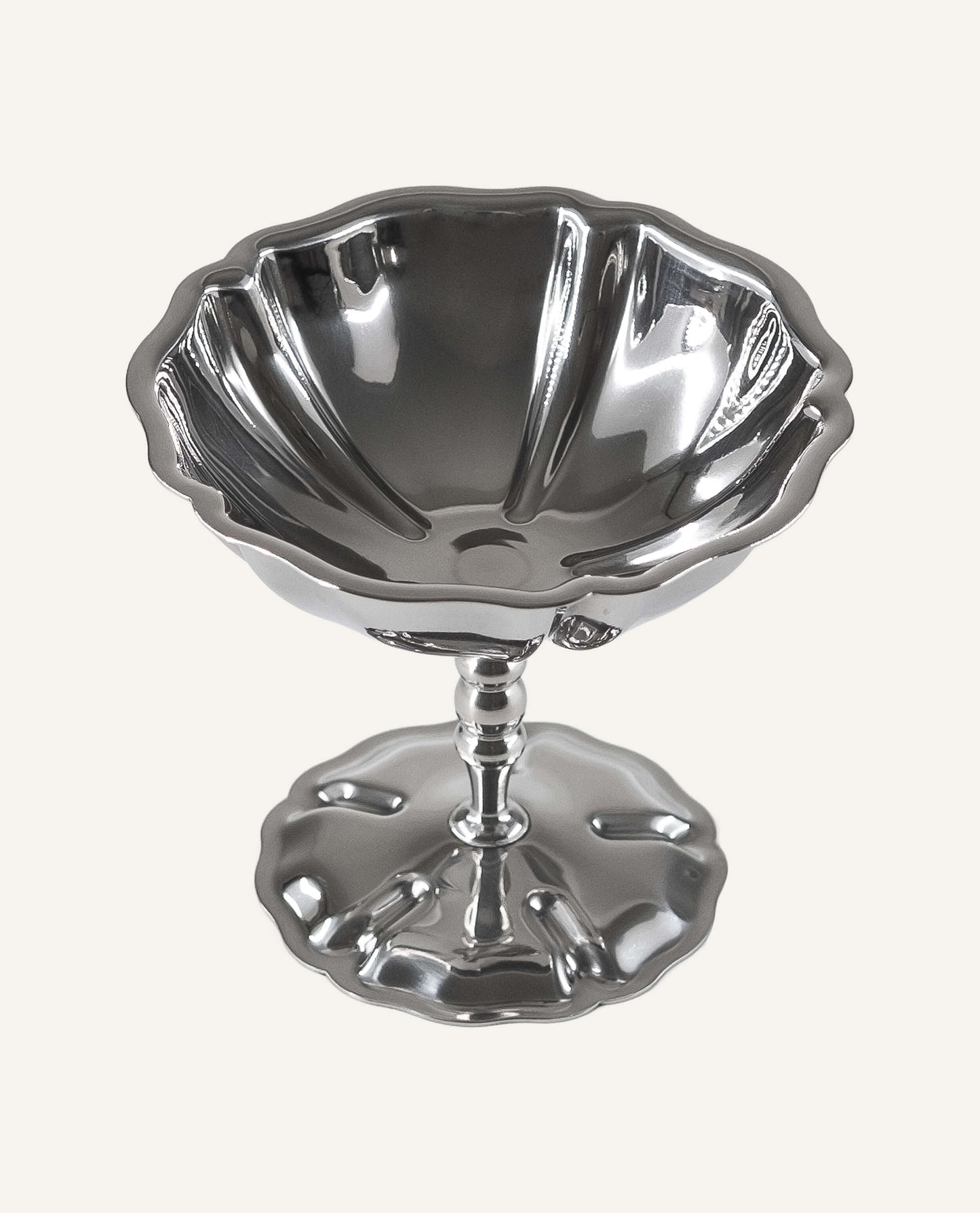 Scalloped Stainless Coupe