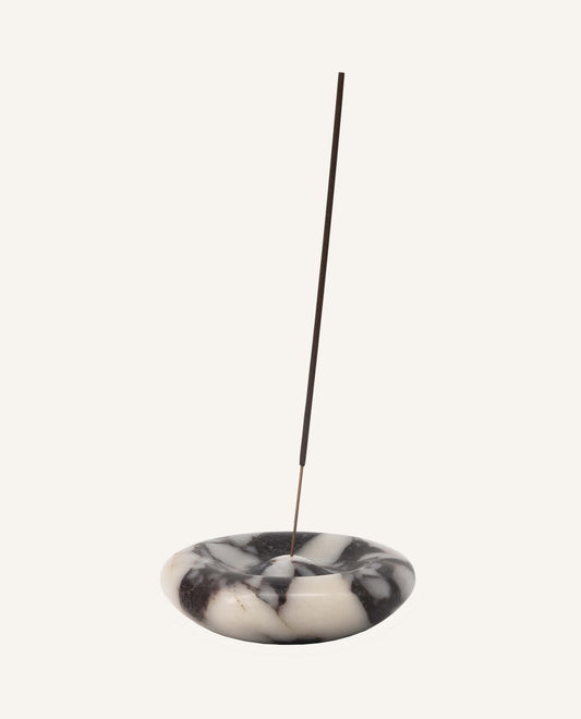 Calacata Viola Marble Incense & Candle Holder