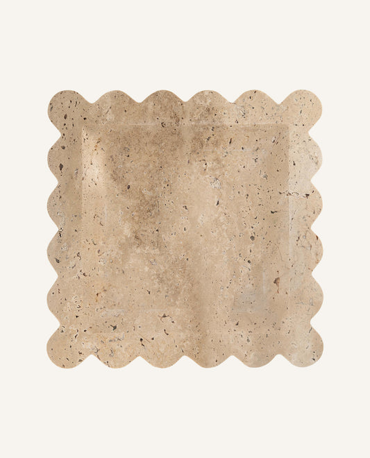 Plateau en travertin