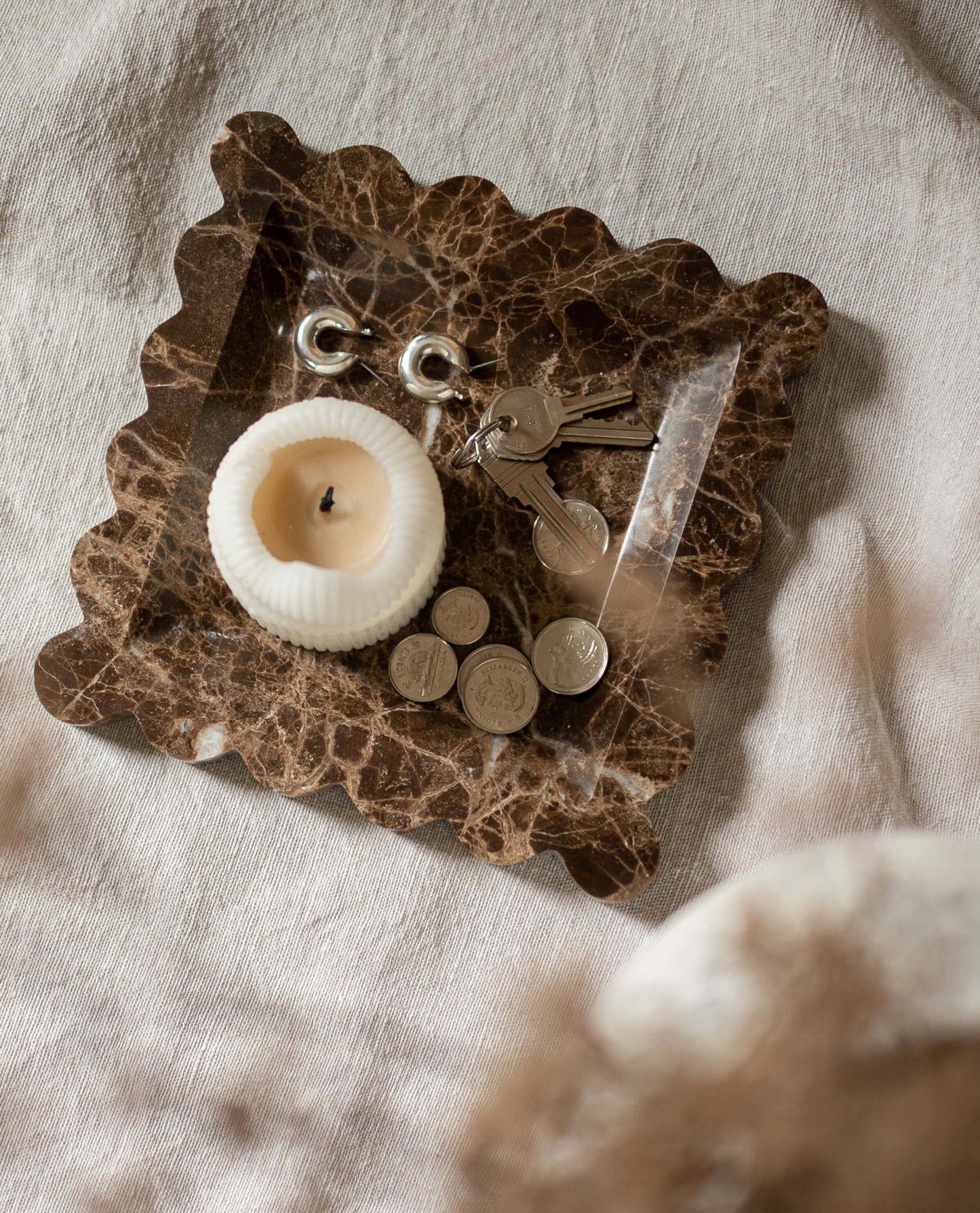Brown Marble Catchall