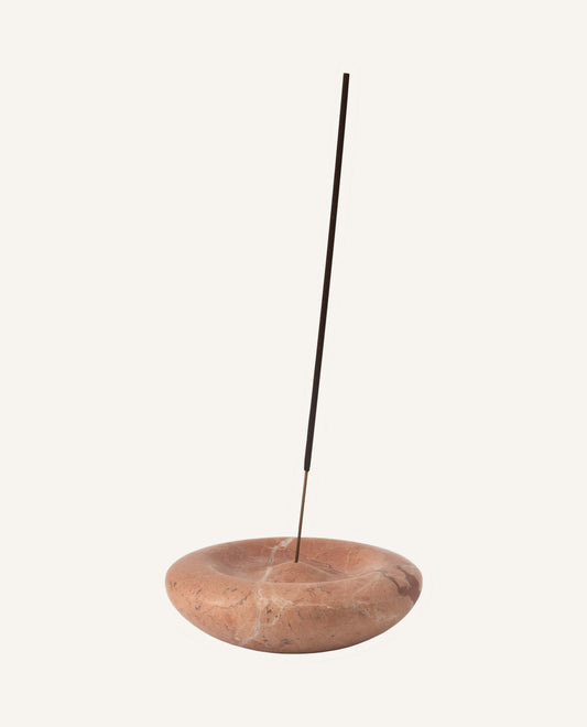 Rosa Tea Marble Incense & Candle Holder