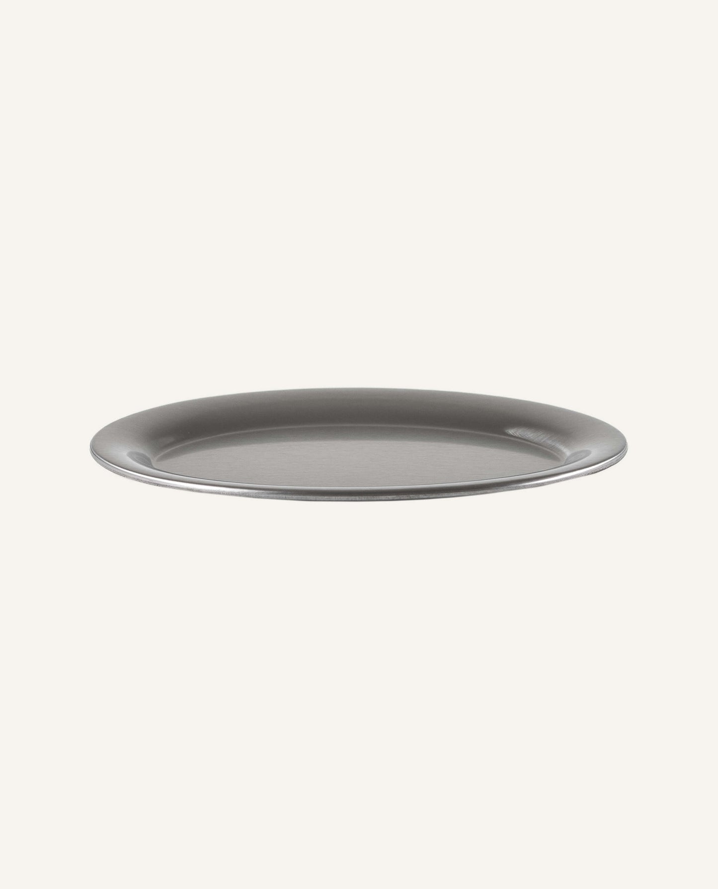 Small Oval Brushed Stainless Tray
