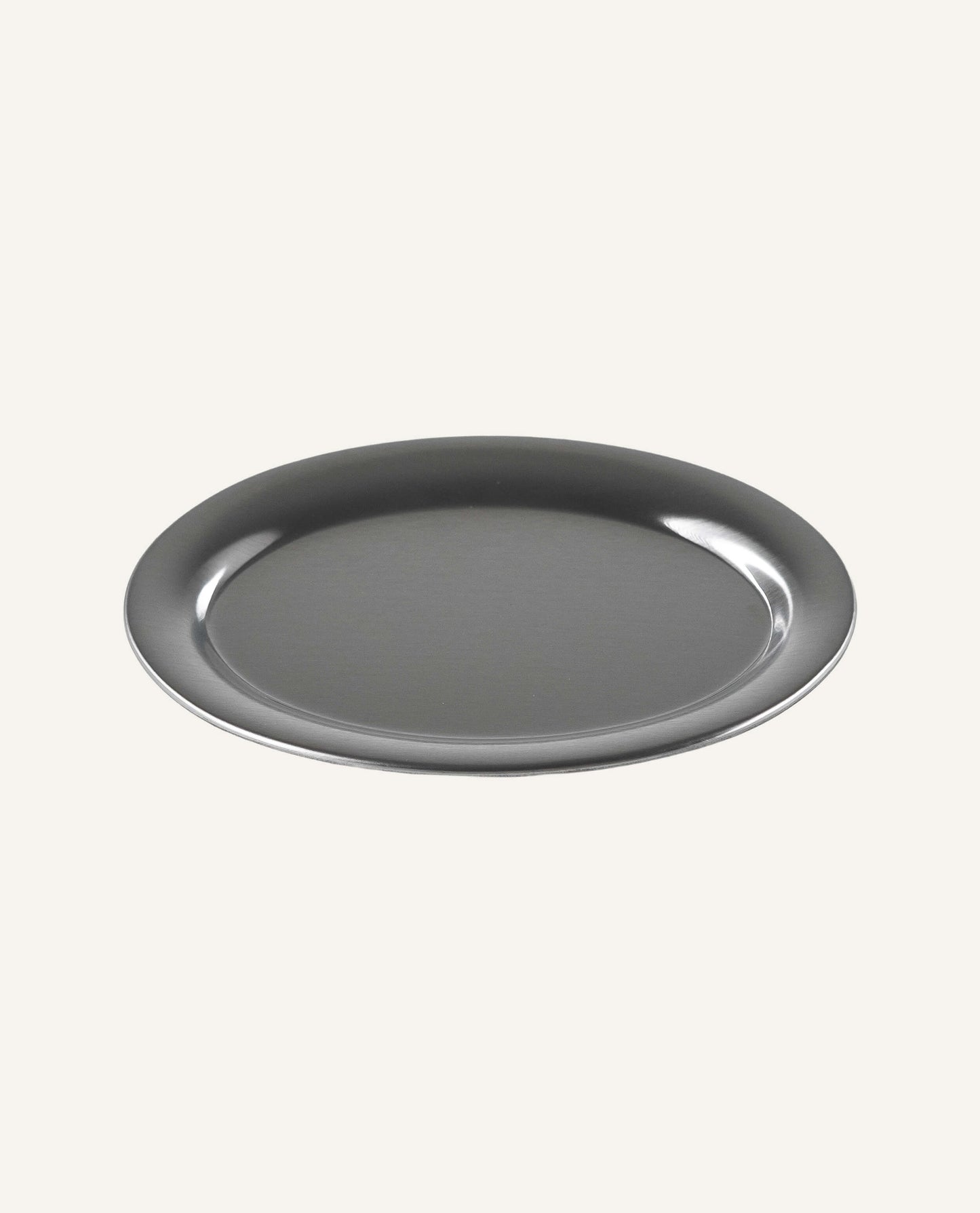 Small Oval Brushed Stainless Tray