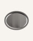 Large Oval Brushed Stainless Tray