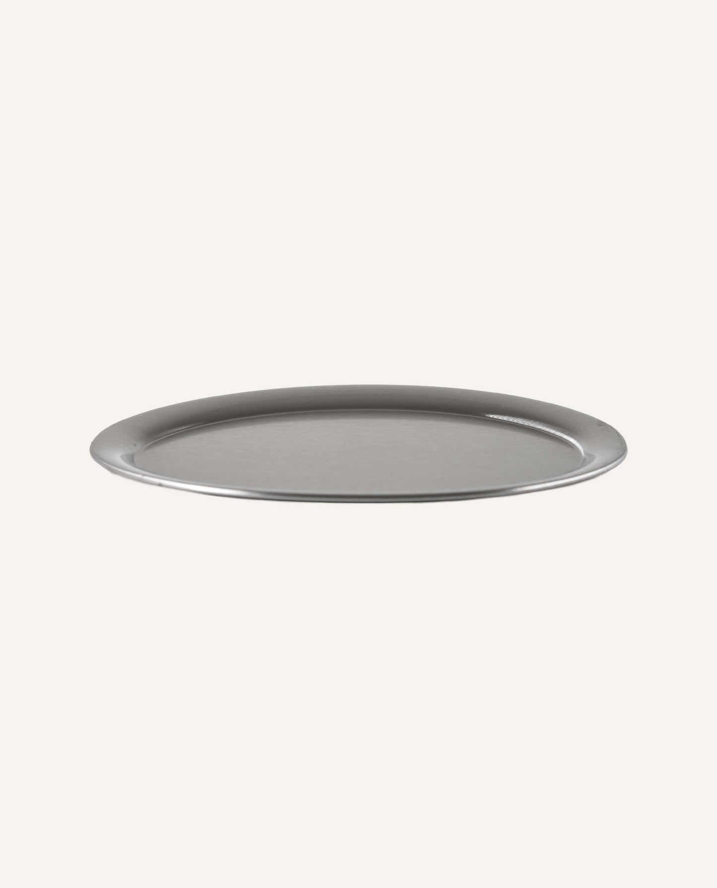 Large Oval Brushed Stainless Tray