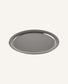 Large Oval Brushed Stainless Tray