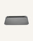 Grand plateau rectangulaire en acier inoxydable