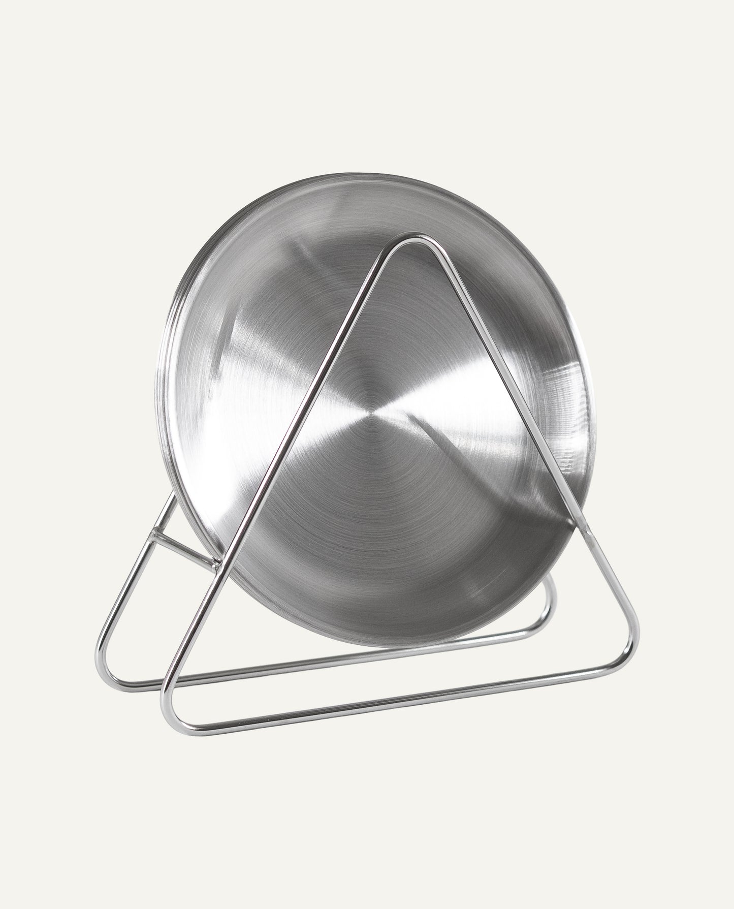 Ensemble de petites assiettes en acier inoxydable brossé