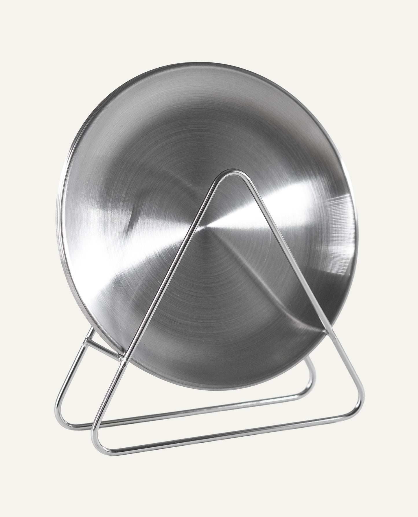 Ensemble d'assiettes moyennes en acier inoxydable brossé