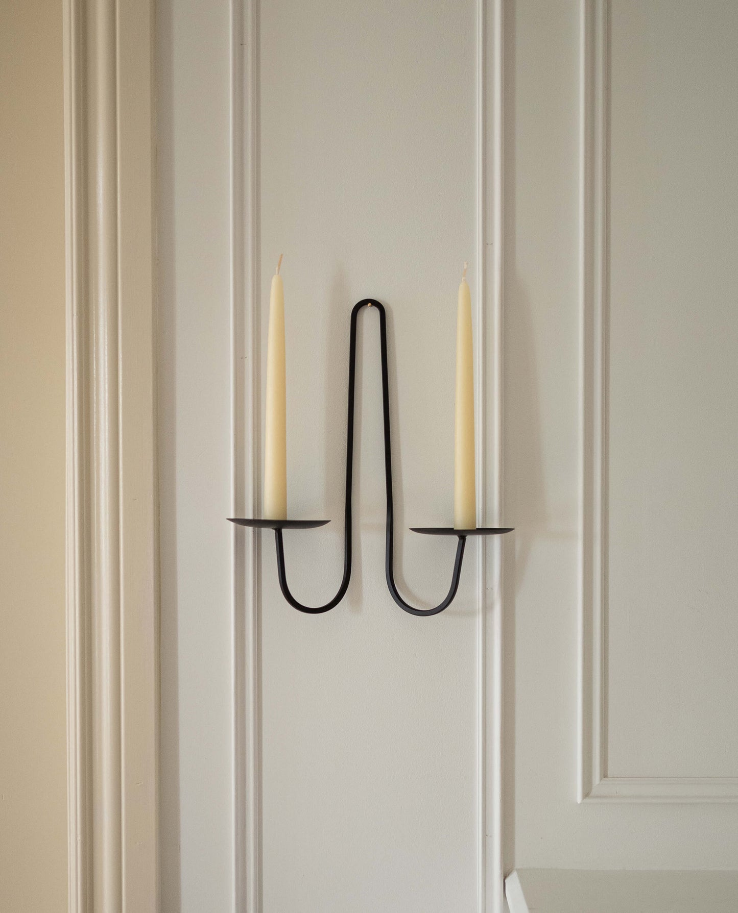 Two-Arm Wall-Mounted Candle Holder