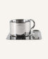 Square Saucer Stainless Espresso Set