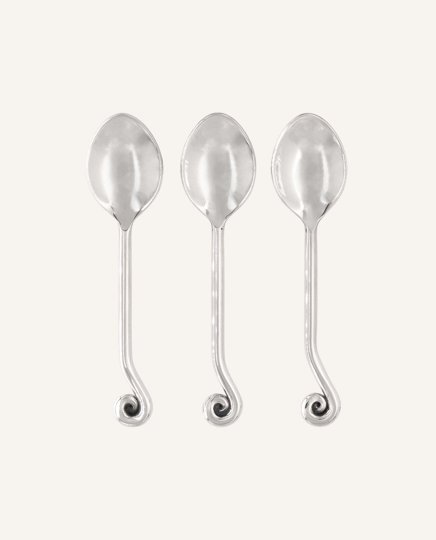 Three-Piece Spiral Coffee Spoon Set