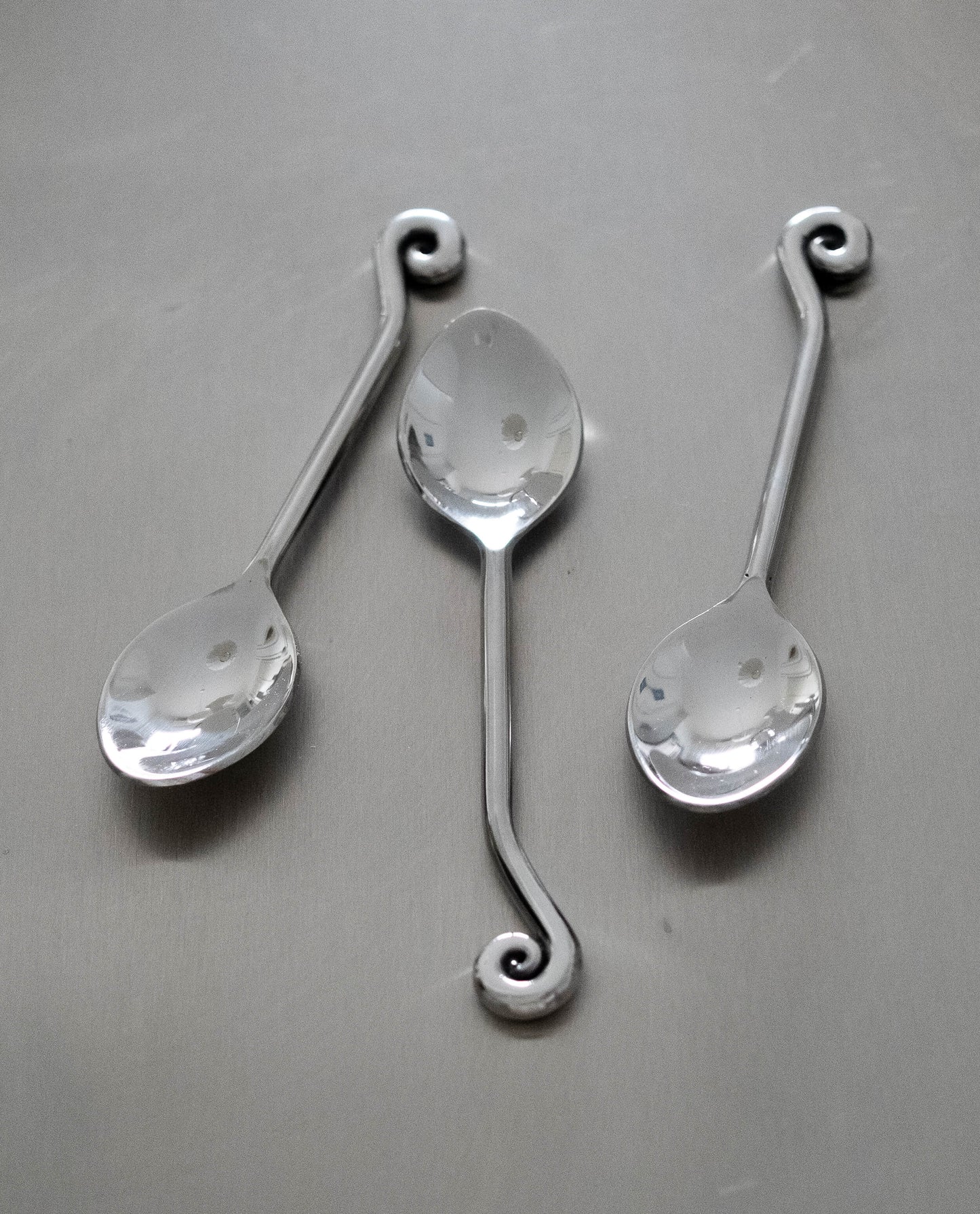 Three-Piece Spiral Coffee Spoon Set